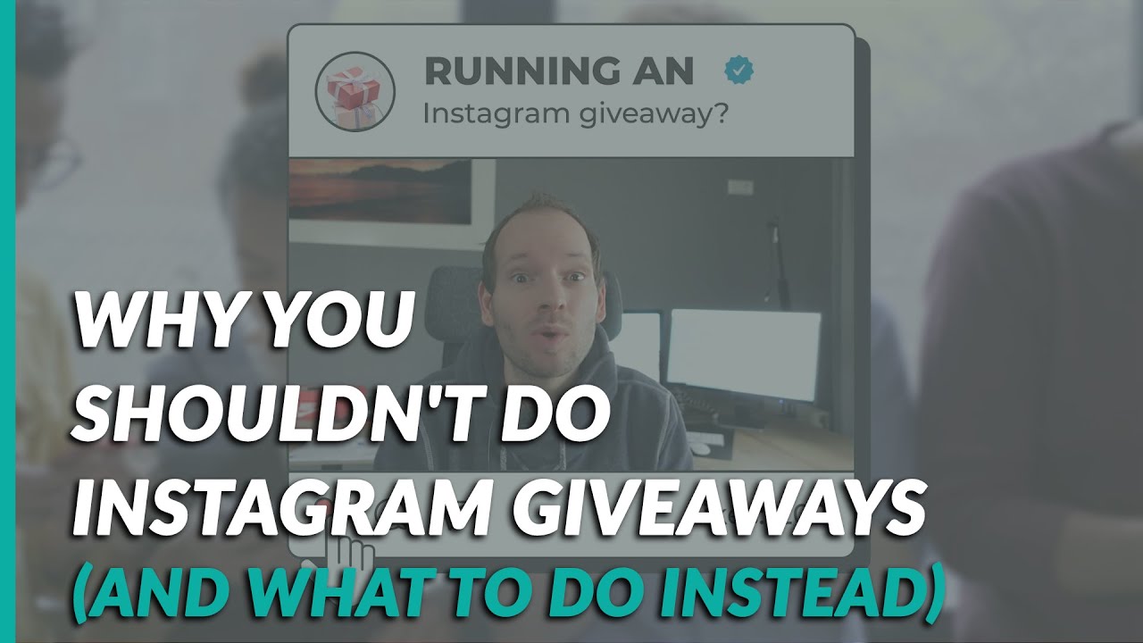 Why You Shouldn't Do Instagram Giveaways (and what to do instead)
