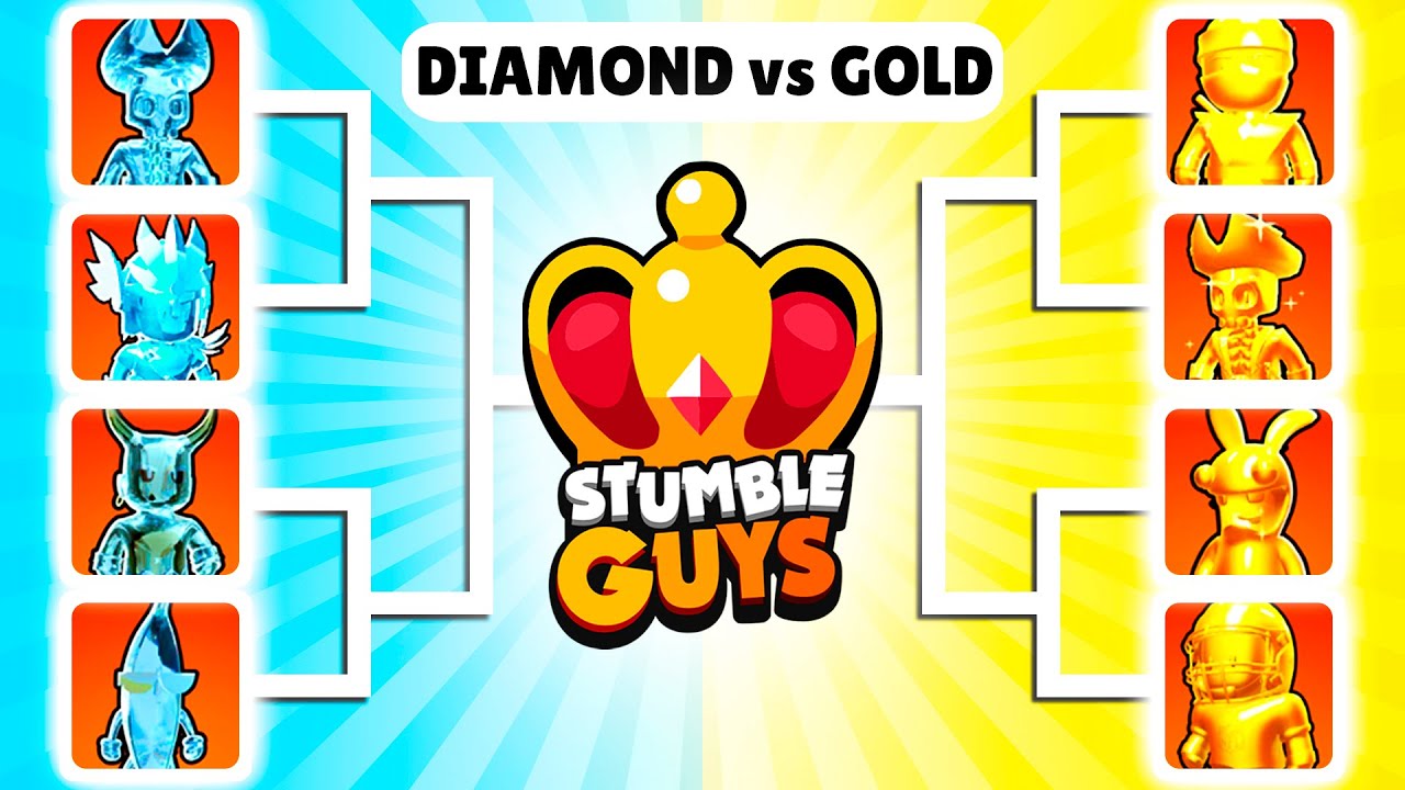 DIAMOND SKINS VS GOLD SKINS 🔥 Stumble Guys Tournament