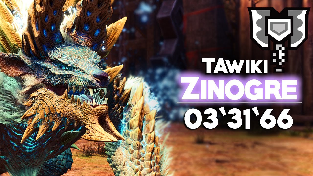 [Monster Hunter World] ~ A Farewell To Zinogre Charge Blade Solo 3'31''66 ~ TAwiki Rules ~ Speedrun