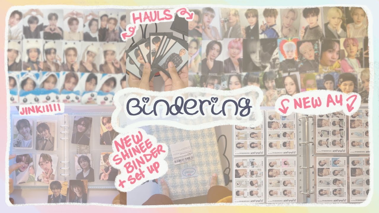 Bindering 9 | atz larger inclusions, new shinee binder, rearranging and setting up, hauls