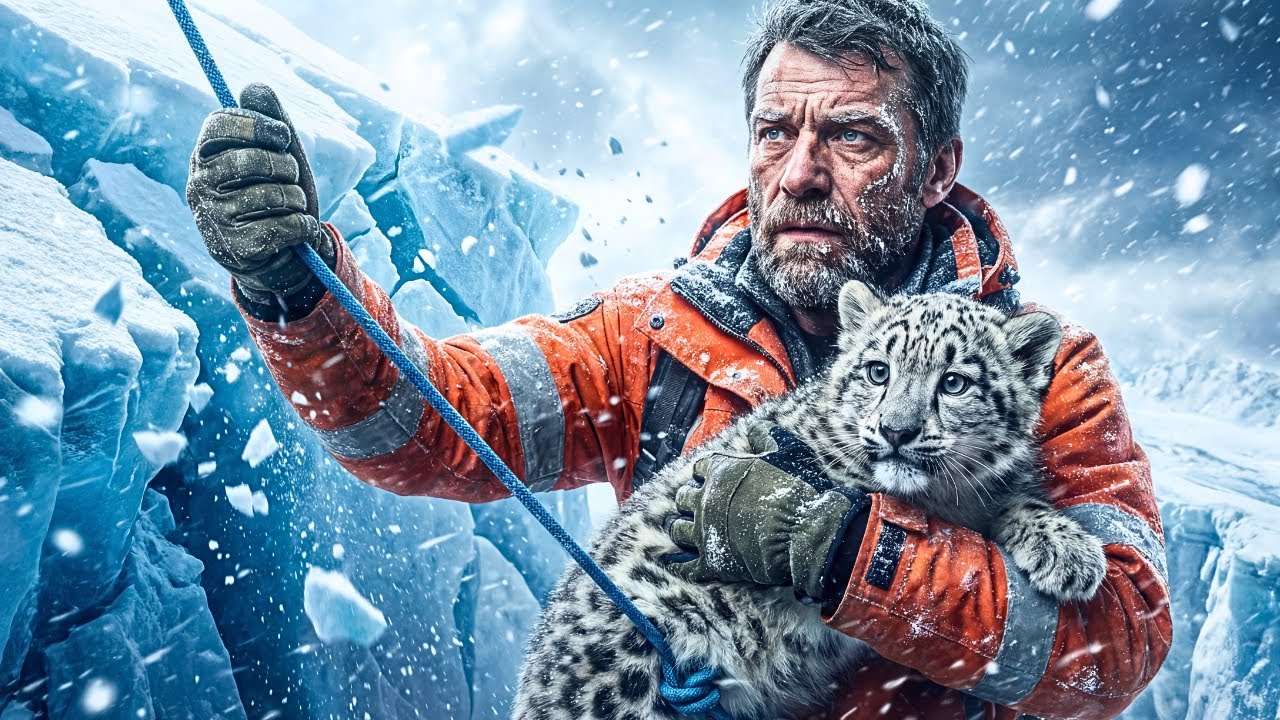 Rescuing a Snow Leopard Cub from a Collapsing Ice Ridge | Emotional Rescue