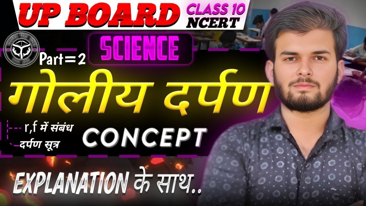गोलीय दर्पण के u , v तथा f में संबंध के सूत्र का निगमन | r तथा f में  संबंध  क्लास 10 Full Concept