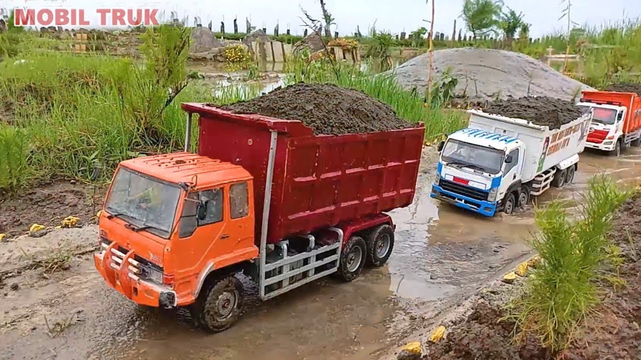 Ngeriii Muatan Berat Mobil Truk Tronton RC Hino 500 Tribal Fuso 220ps Isuzu Giga DumTruck Oleng