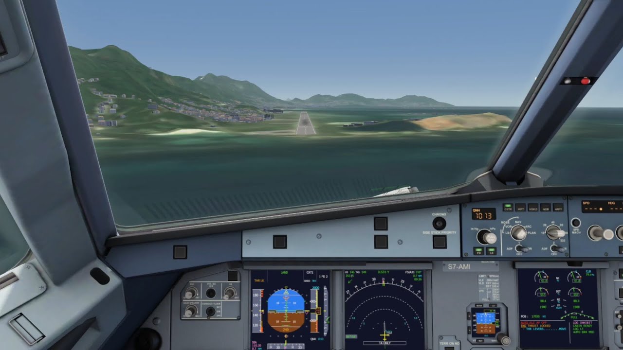 A320 | Landing in Seychelles | butter