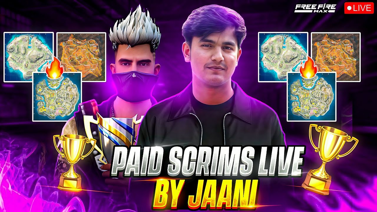 🔴[HI] Free fire live|| T2 LOBBY|| PAID SCRIMS||  Organise by NISHU PAID SCRIMS with Caster - JAANI