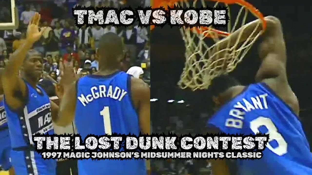 Kobe Bryant vs TMac UNSEEN DUNK CONTEST at Magic Johnson's Midsummer Nights in 1997