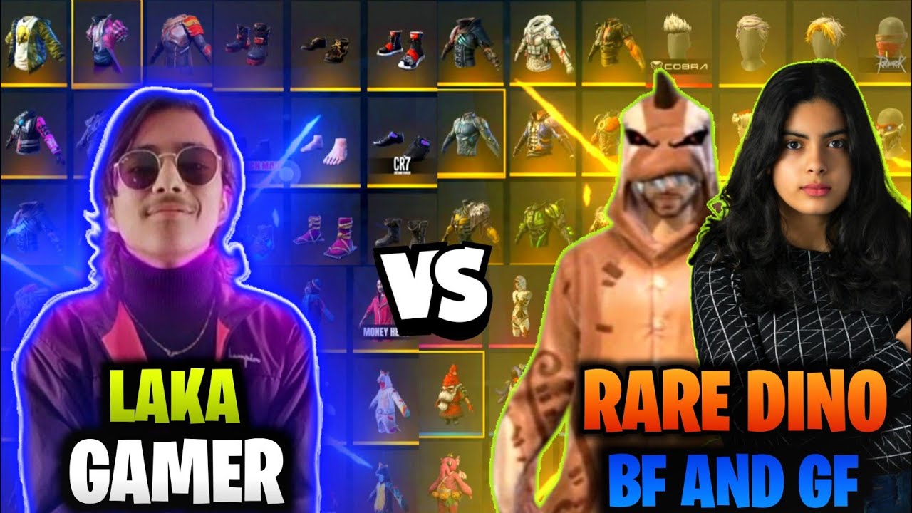 COLLECTION VERSES WITH RARE INCLUBATOR DINO GF BF😱 SEASON 1 & 2 VS LAKA GAMER🔥