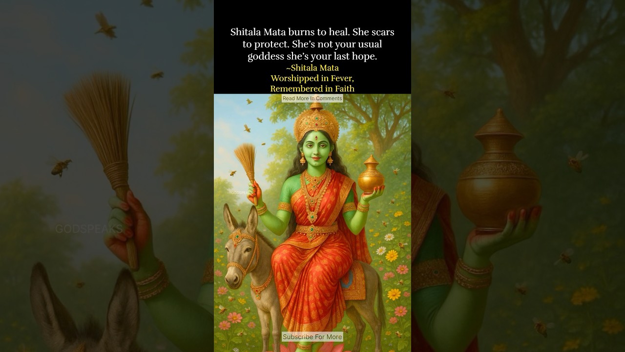 Shitala Mata: The Healing Goddess #youtubeshorts #shorts #shitalapuja #sitala #sitalapuja #shitala