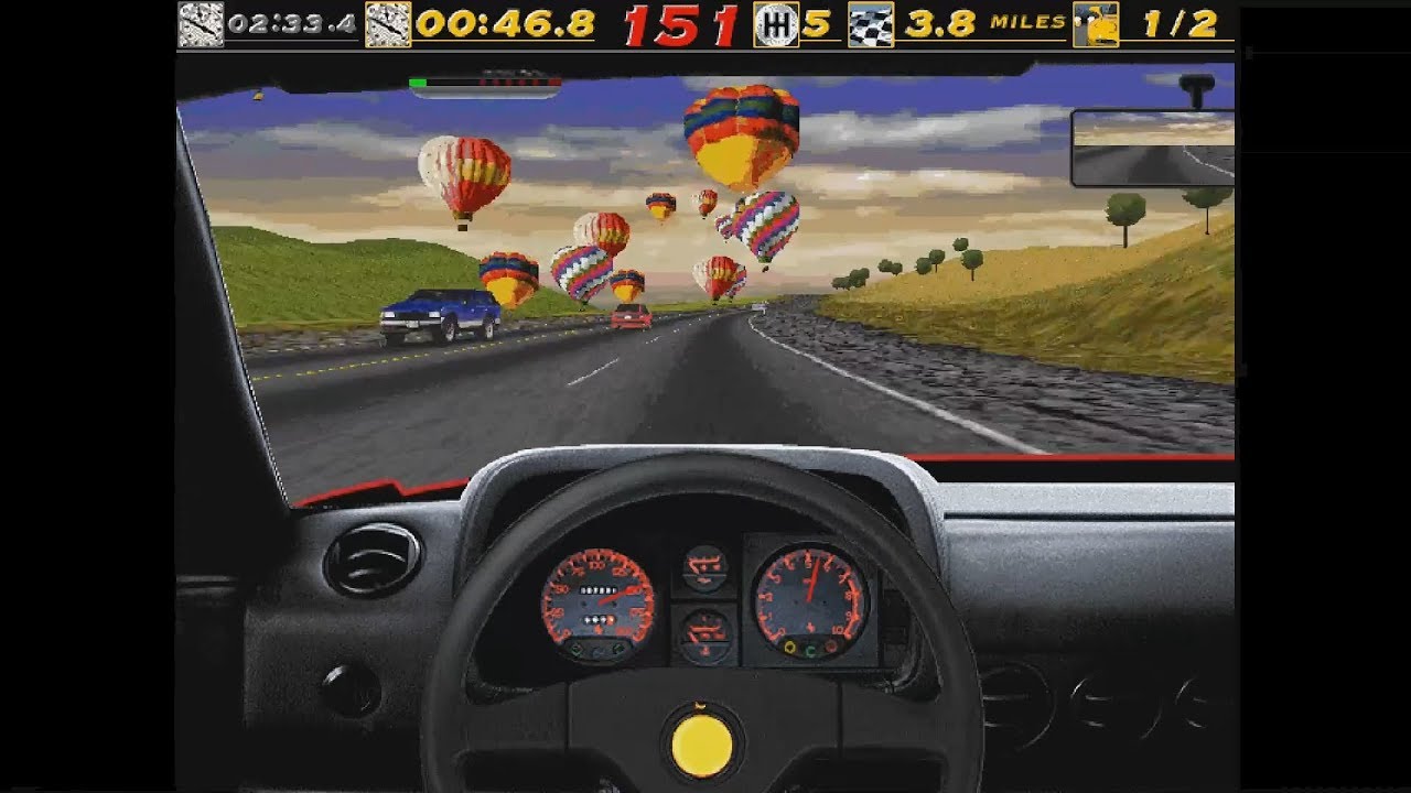 The Need For Speed SE PC Gameplay - Ferrari 512TR vs Lamborghini Diablo VT at Coastal [DOSBox]