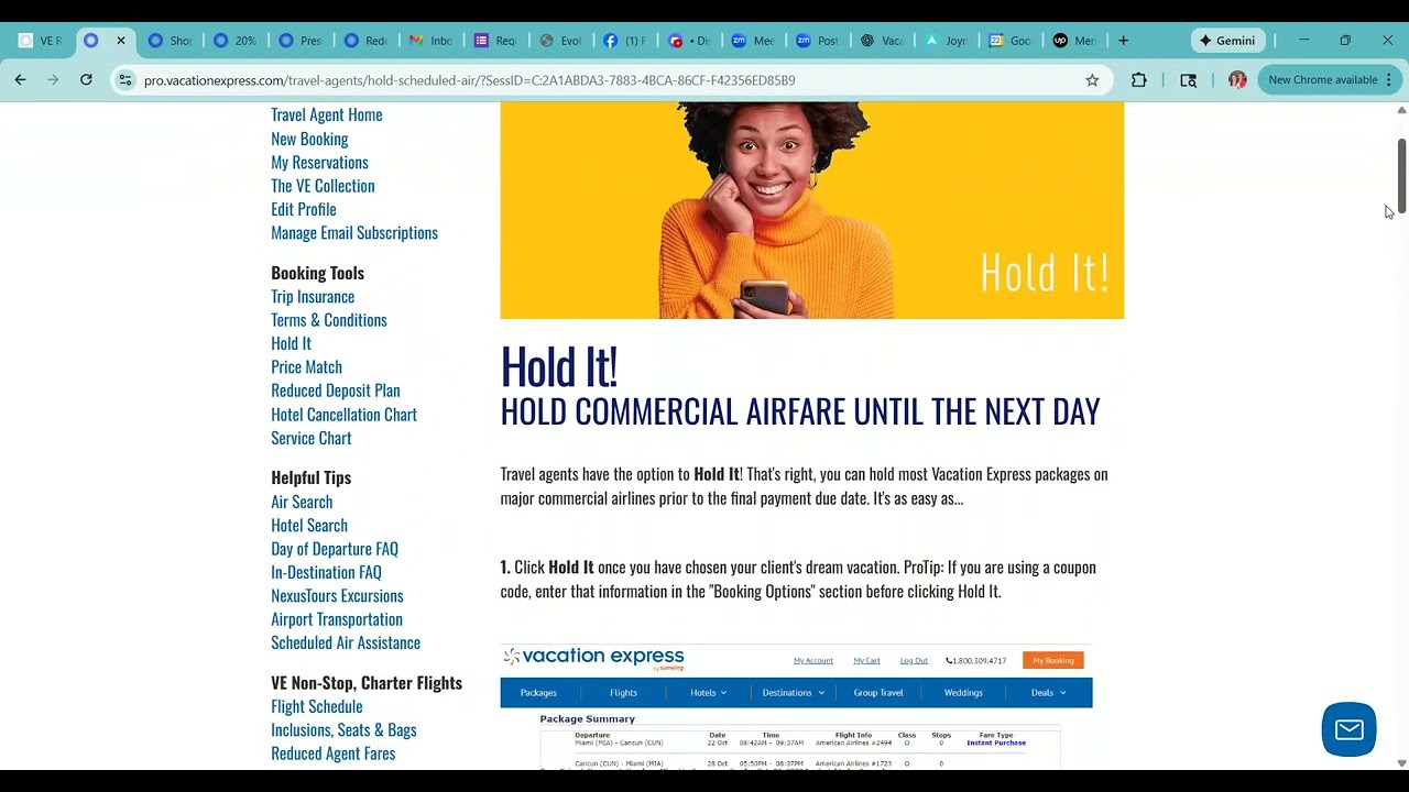 Vacation Express Training