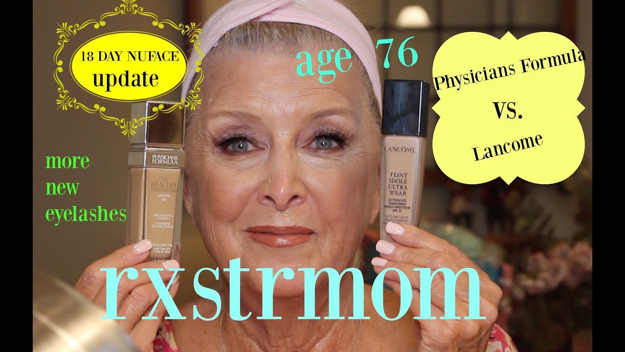 FOUNDATIONS COMPARED~OVER 70~ Physicians Formula vs Lancome/Nuface Update 🌸🍃
