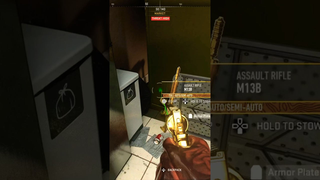 Secret gold m13b blueprint in DMZ (vondel) #shorts