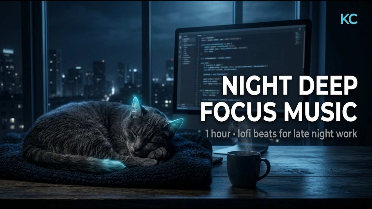 Night Deep Focus – 1 Hour Ambient Soundscape for Productivity