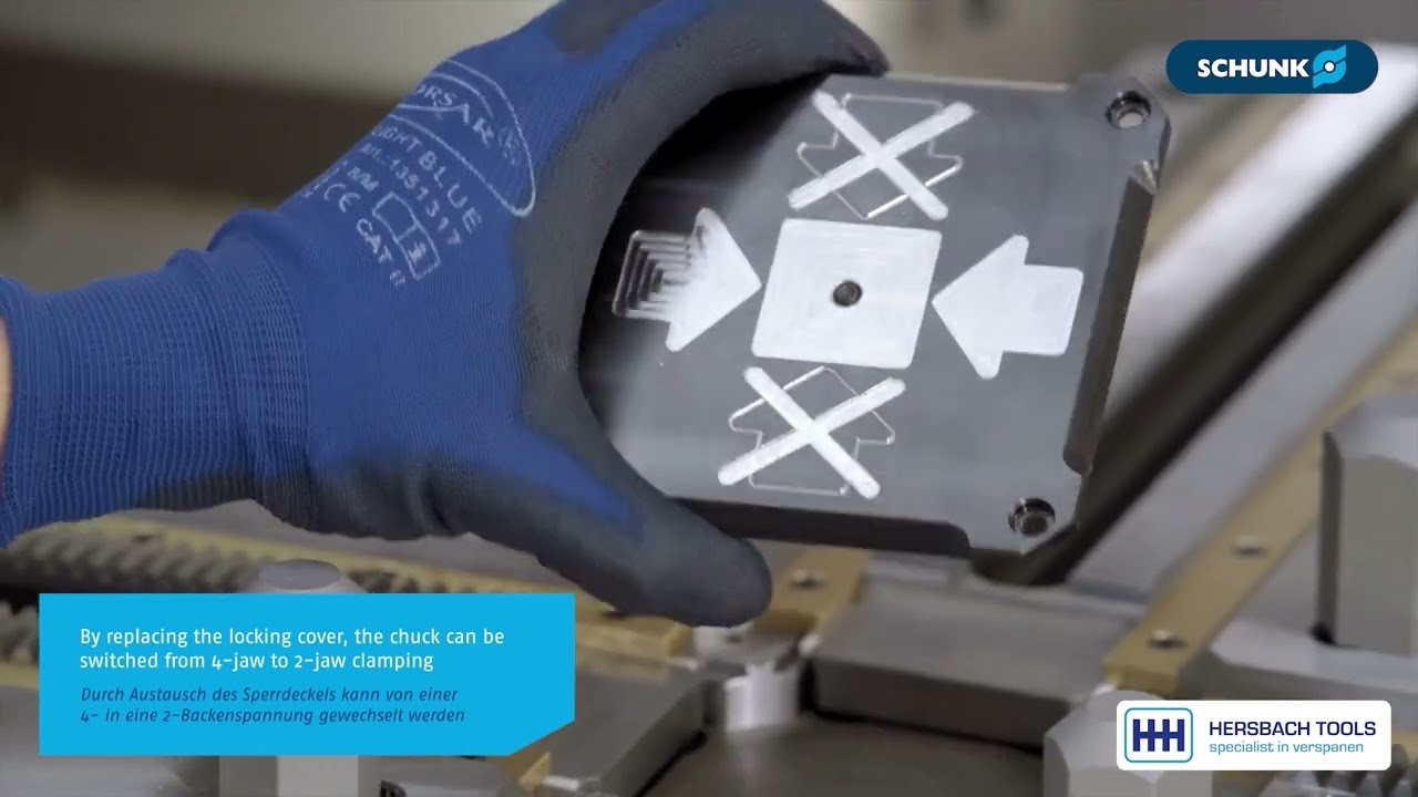 Het universele ROTA ML flex 2+2 voor alle spanopdrachten op draaibanken en freesmachines.
