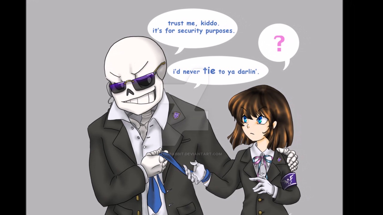 Sans x Frisk ---- Let her go