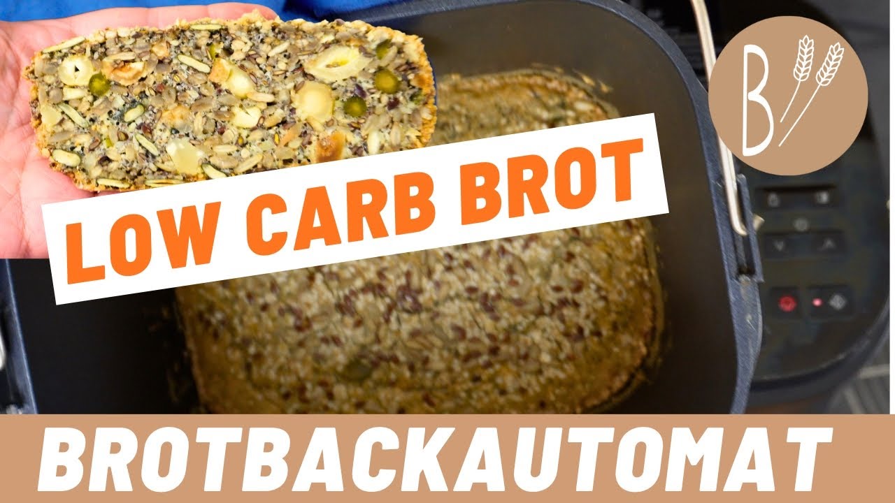 Ein Saatenbrot de luxe nach dem Baukastenprinzip. Low-Carb-Brot aus dem Brotbackautomaten.
