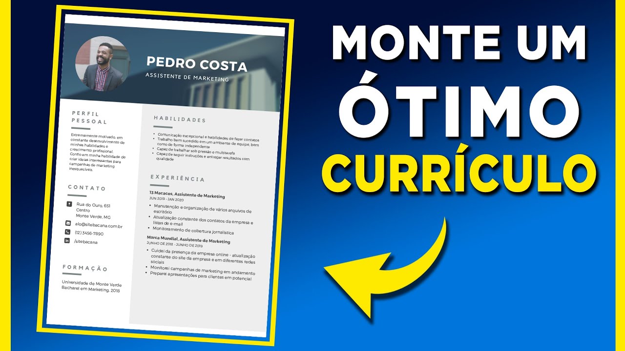 Como Fazer CURRÍCULO no Canva - Bom, Simples e Bonito [Tutorial]