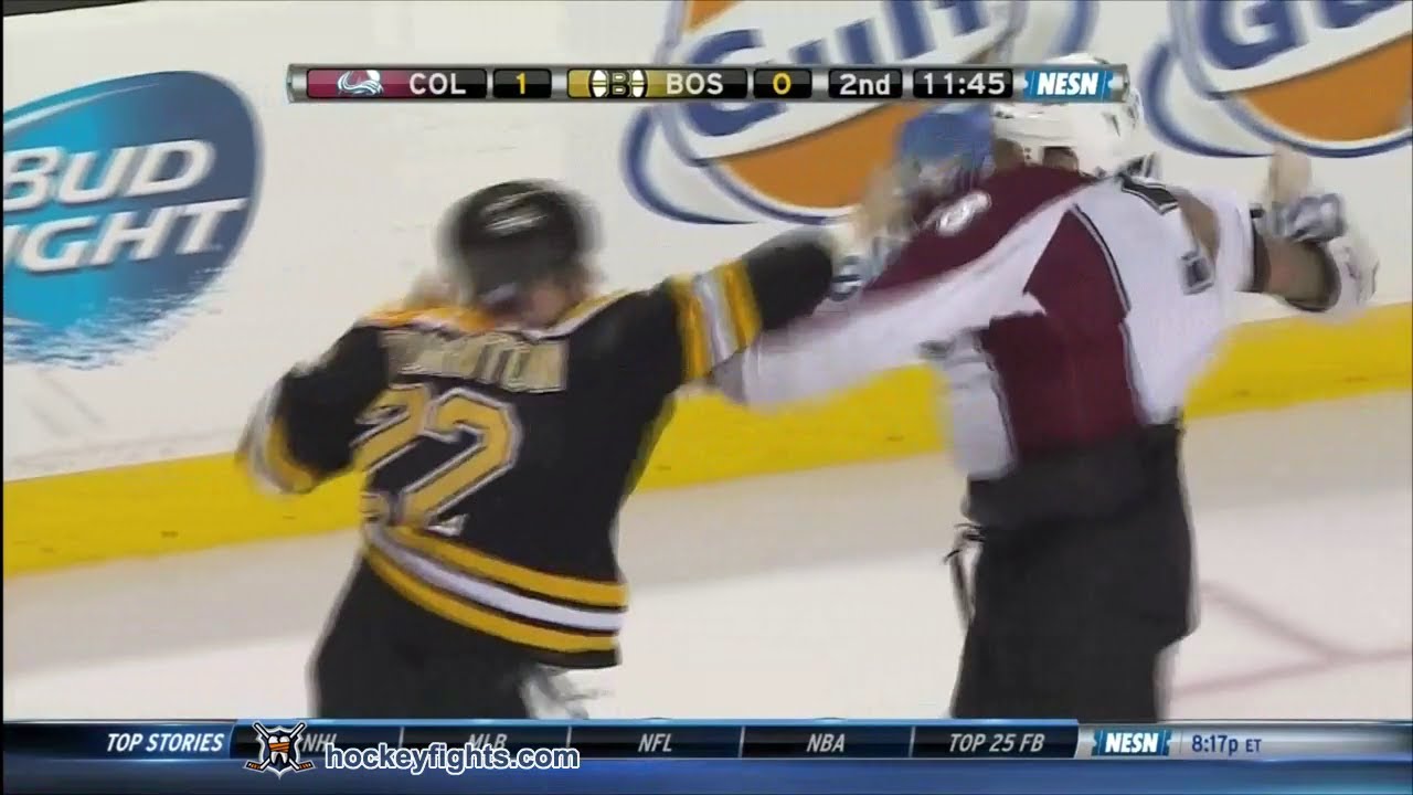 Patrick Bordeleau vs Shawn Thornton Oct 10, 2013