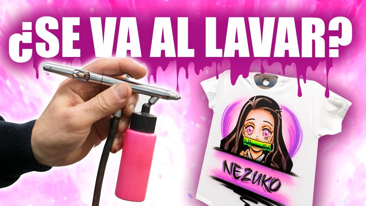 ¿Se va al lavar? Cómo hacer que una camiseta aerografiada dure | Aerografía textil