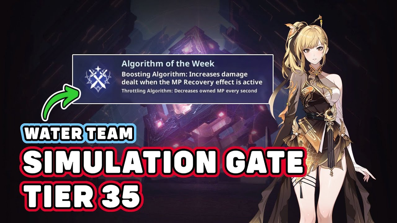 MP NERFED?! WATER TEAM IN TIER 35!! SIMULATION GATE WALKTHROUGH - Solo Leveling Arise
