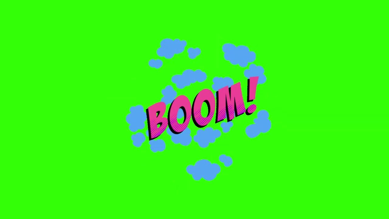COMIC BOOK GREEN SCREEN EFFECT 💥 BOOM