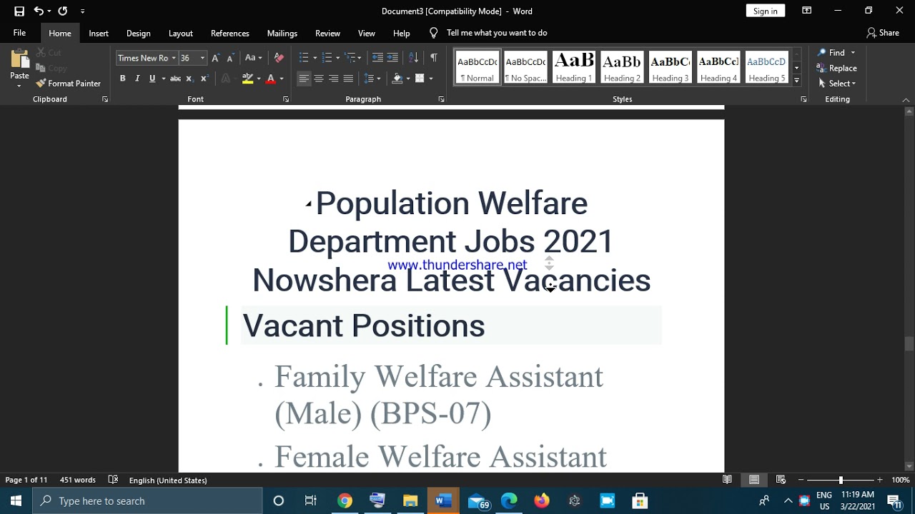 Population Welfare Department KPK Jobs 2021 Nowshera Current Vacancies