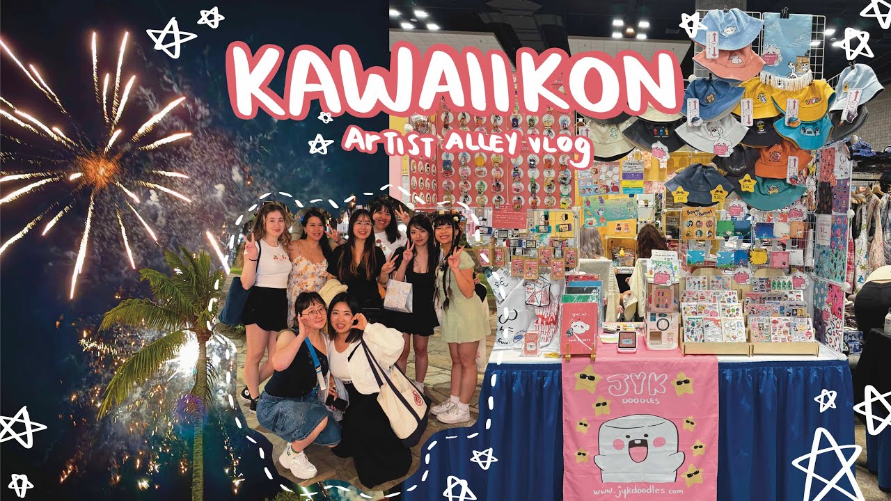 I finished a stamp rally in 20 minutes!! KawaiiKon Artist Alley 2025