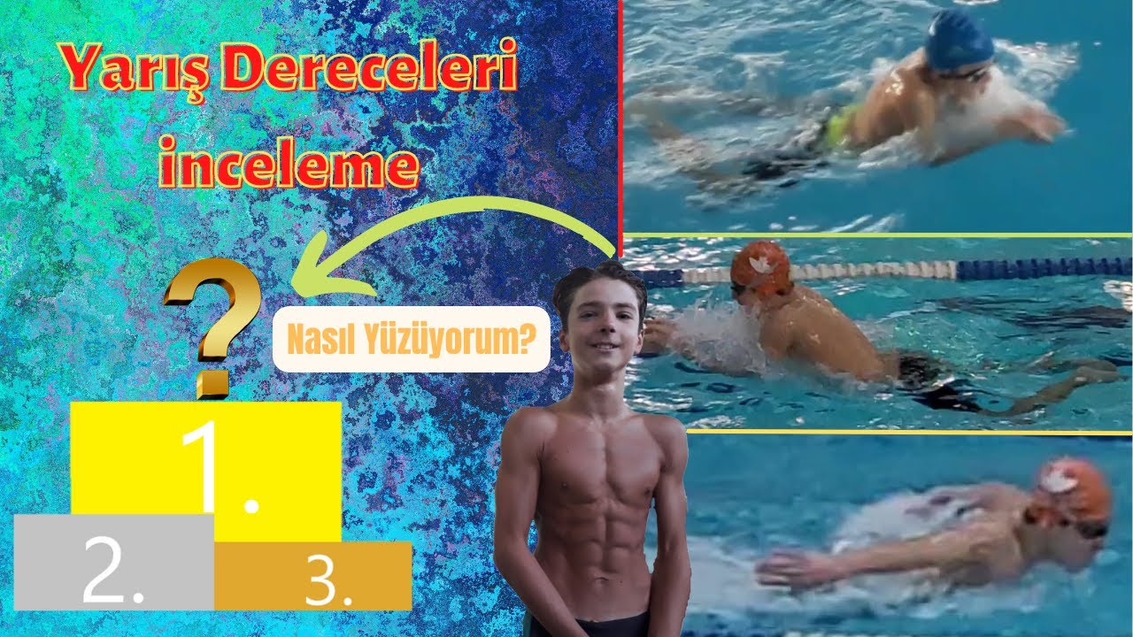 Yüzme yarışı derecelerimi inceliyorum!🙄-Derecelerim nasıl???