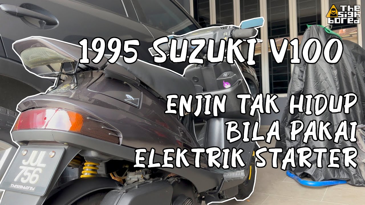1995 Suzuki V100 engine cannot start using electric starter