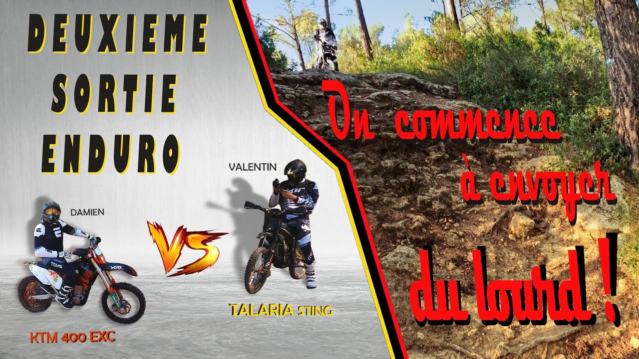 TALARIA STING : deuxième sortie enduro père-fils avant modifications radicales ! On envoi du lourd !