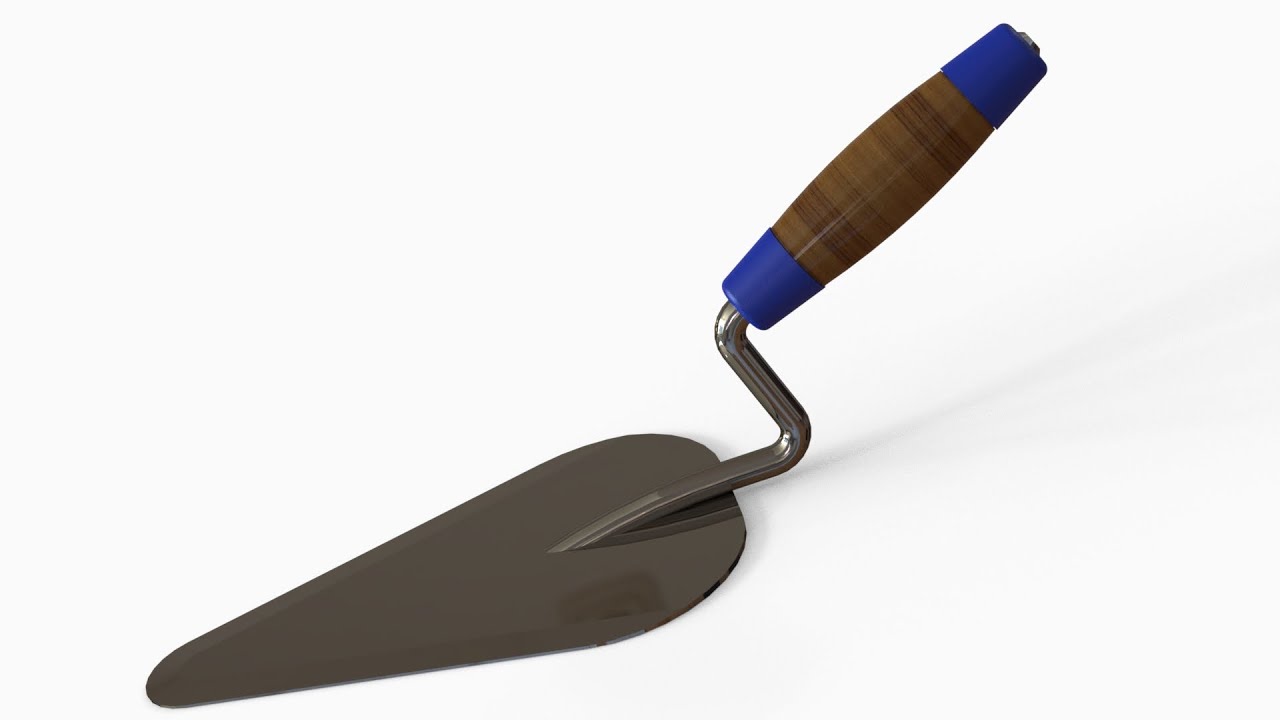 「DESIGN 178」 How to design BRICK TROWEL by Solidworks
