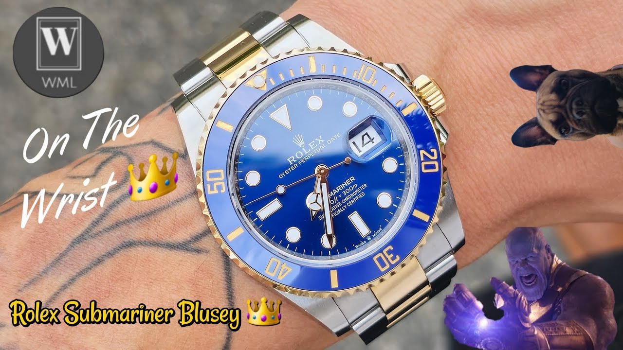 On The Wrist 👑 Rolex Submariner 41MM 126613LB Bluesy 🔵🟡