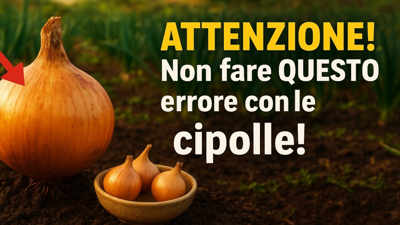 Attenzione! Non fare questo con i tuoi bulbi di cipolla! 🚫 Un errore fatale nella semina autunnale