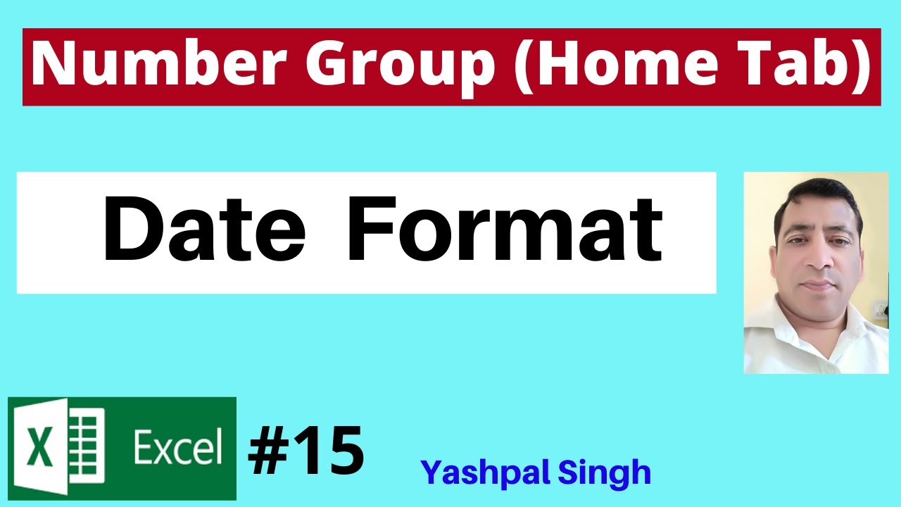 Home Tab Number Group | How to change Date Format in excel  | MS Excel  |