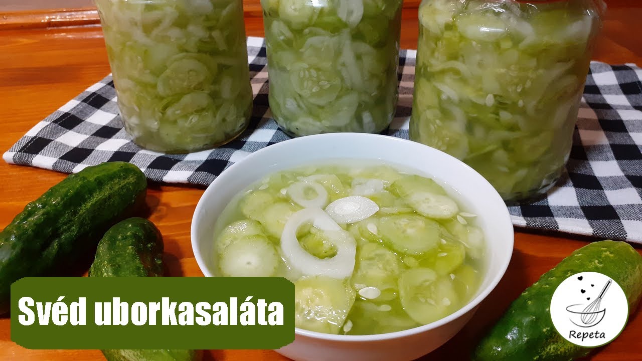 Шведский салат из огурцов на зиму 🥒🧅 Очень вкусно!