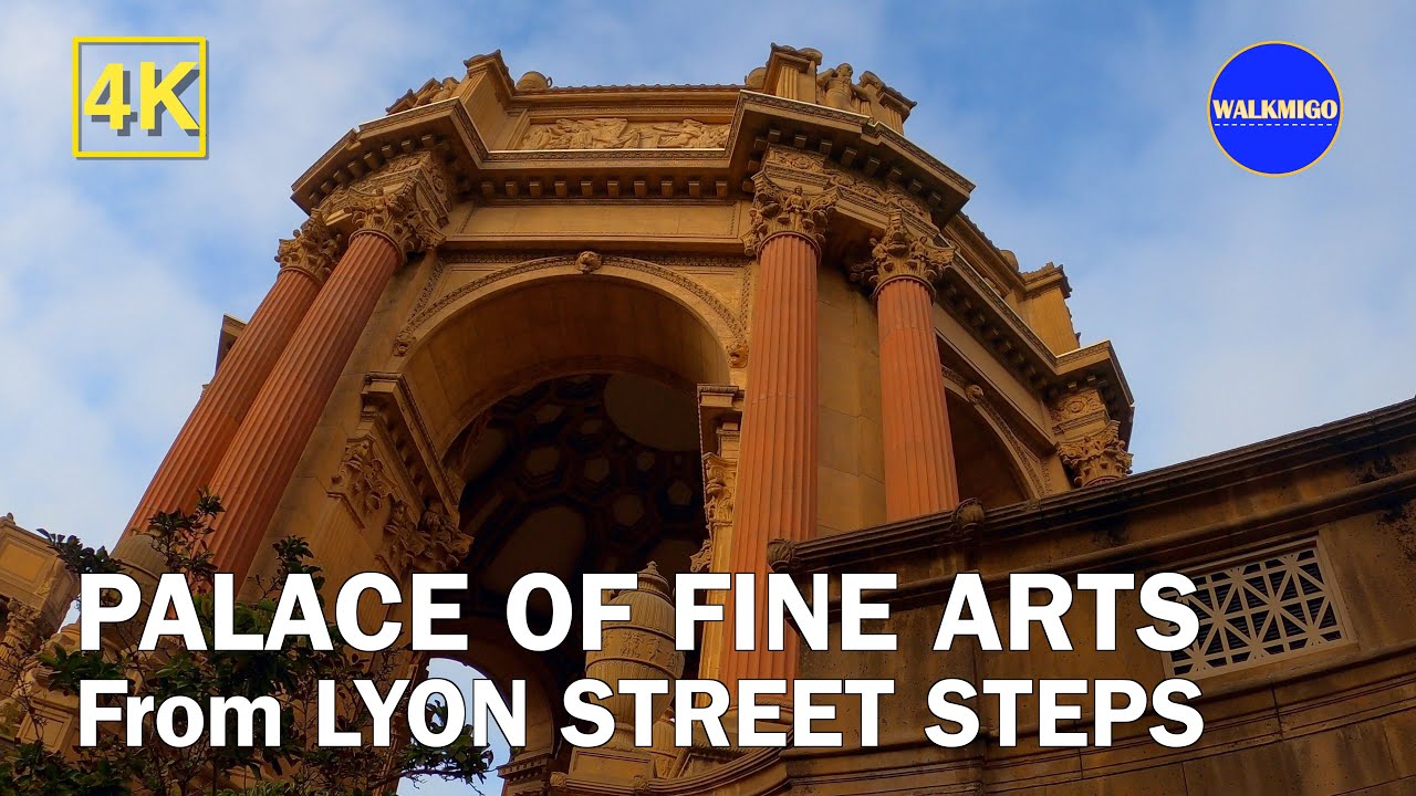 Walking to the Palace of Fine Arts from Lyon Street Steps | Walking Tour | San Francisco | 4K