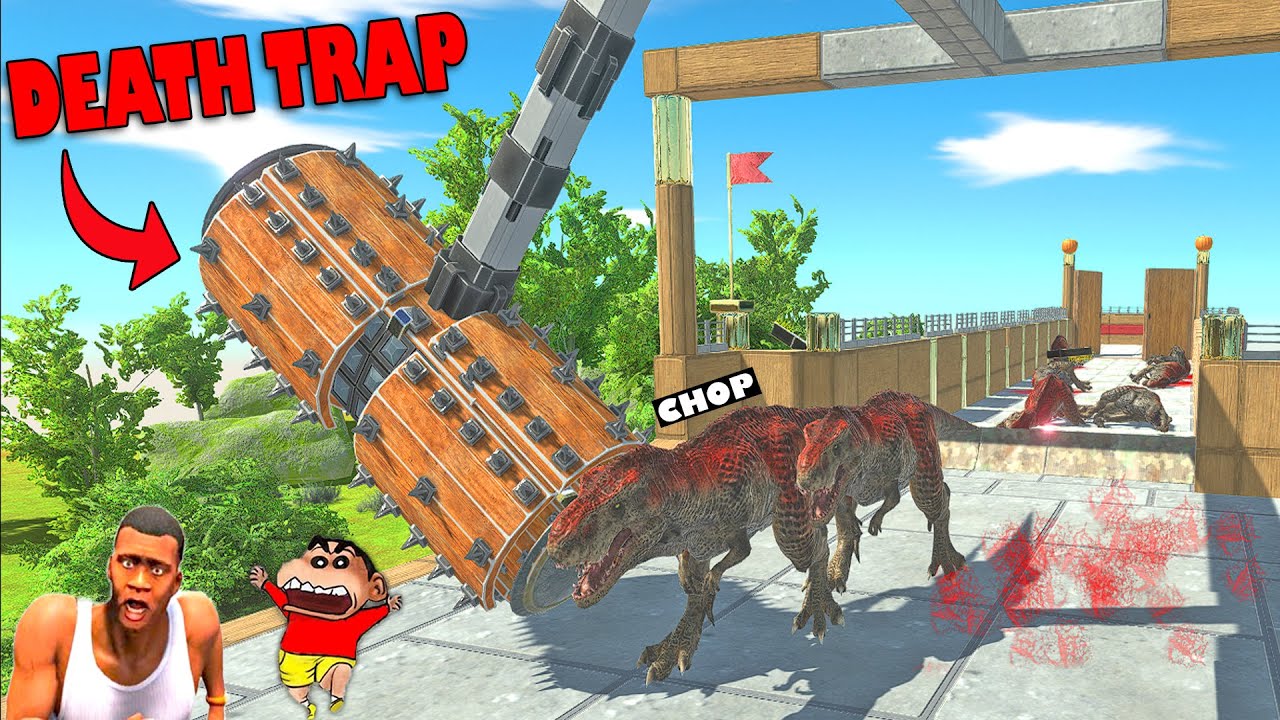 SHINCHAN DEATH TRAP vs CHOP TEAM & AMAAN TEAM in Animal Revolt Battle Simulator Hindi WHO CAN PASS ?
