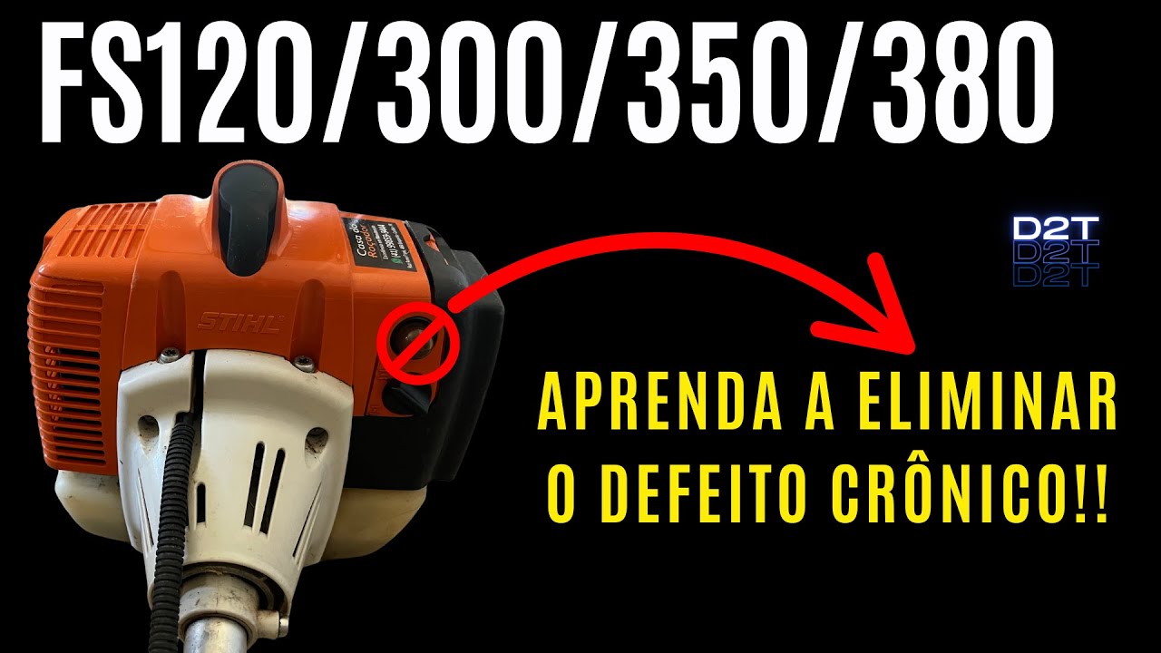 Roçadeiras FS120 FS300 FS350 FS380 aprenda solucionar o defeito crônico do carburador