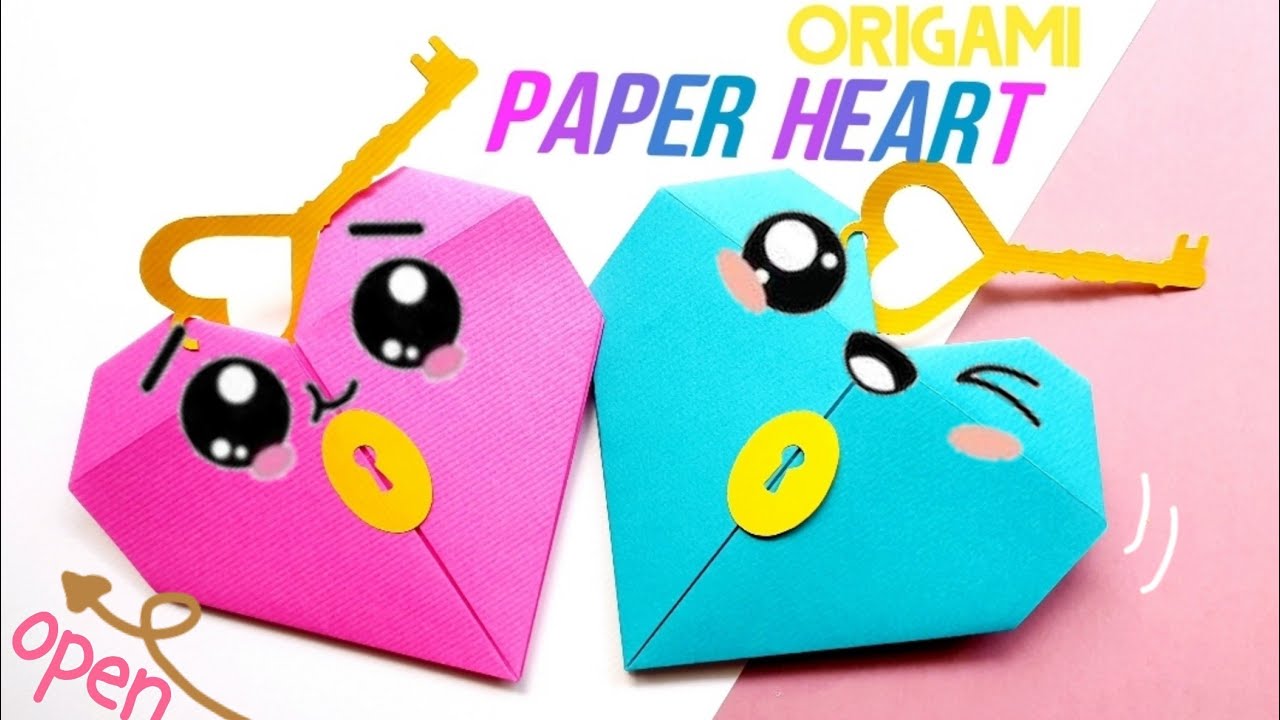 DIY摺紙愛心卡片【刻在我心底的名字】paper heart  origamiハートの作り方how to make a heart