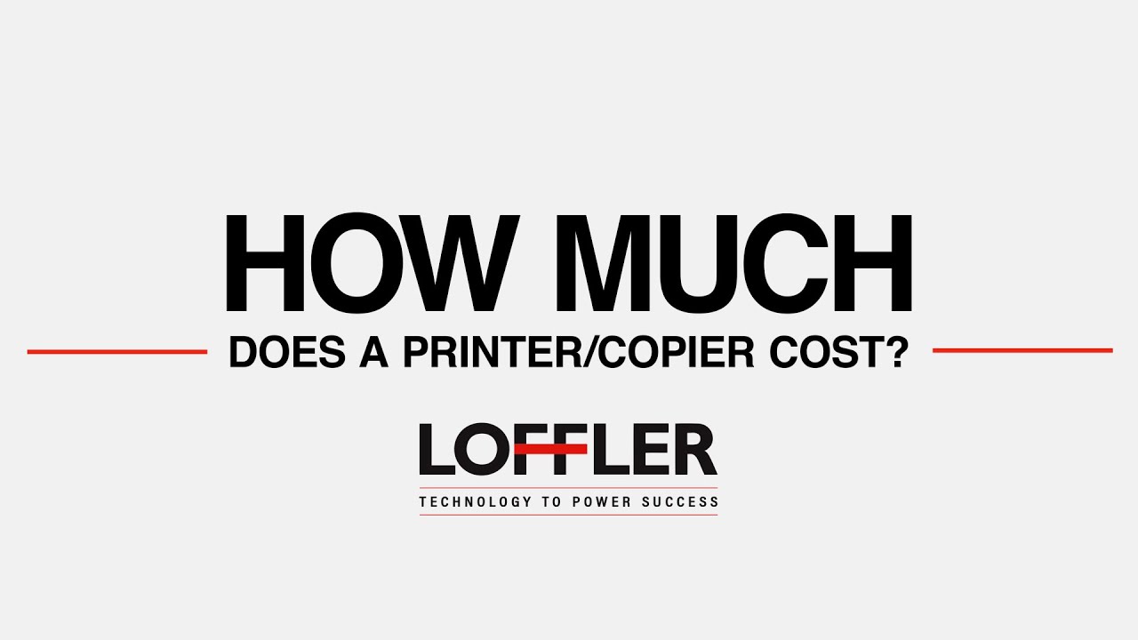 How Much Does an Office Copy Machine or Printer Cost?