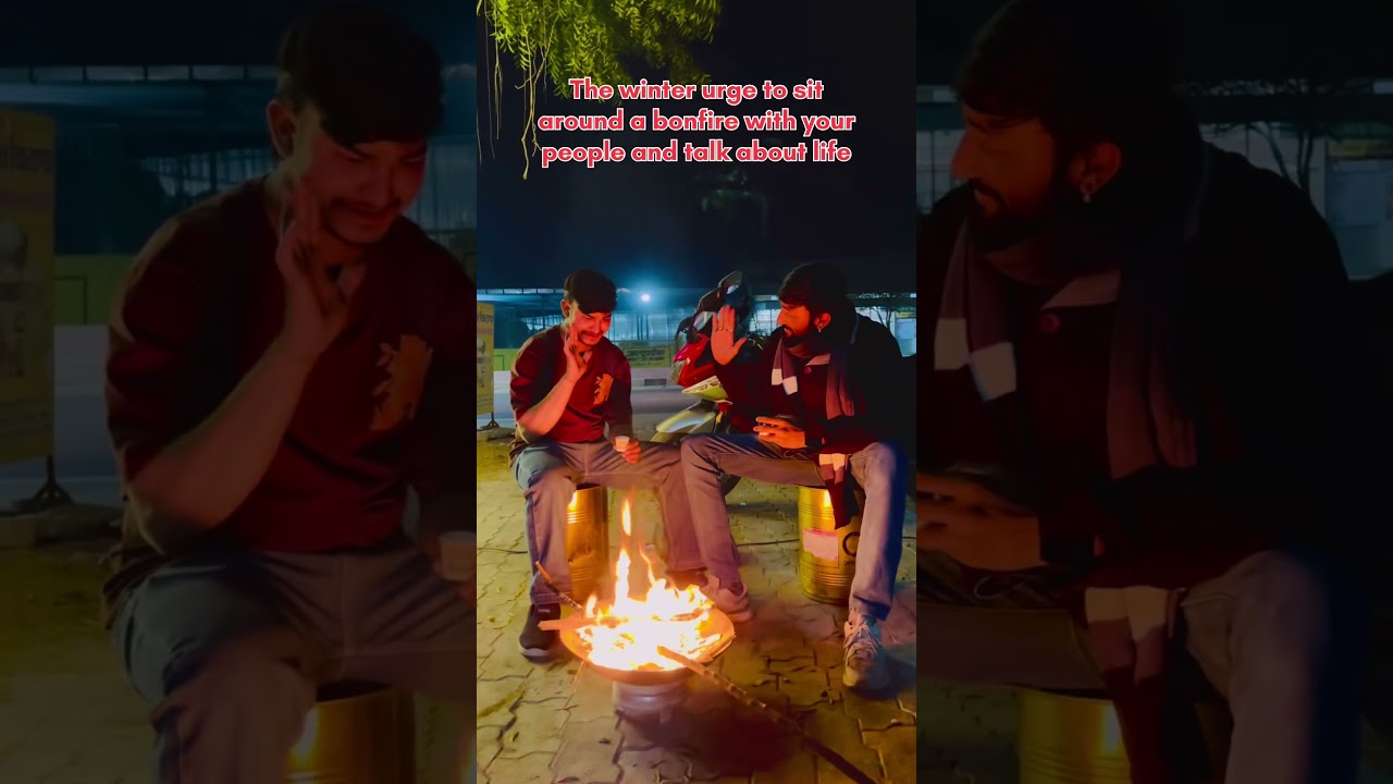 Winter night & Bonfire