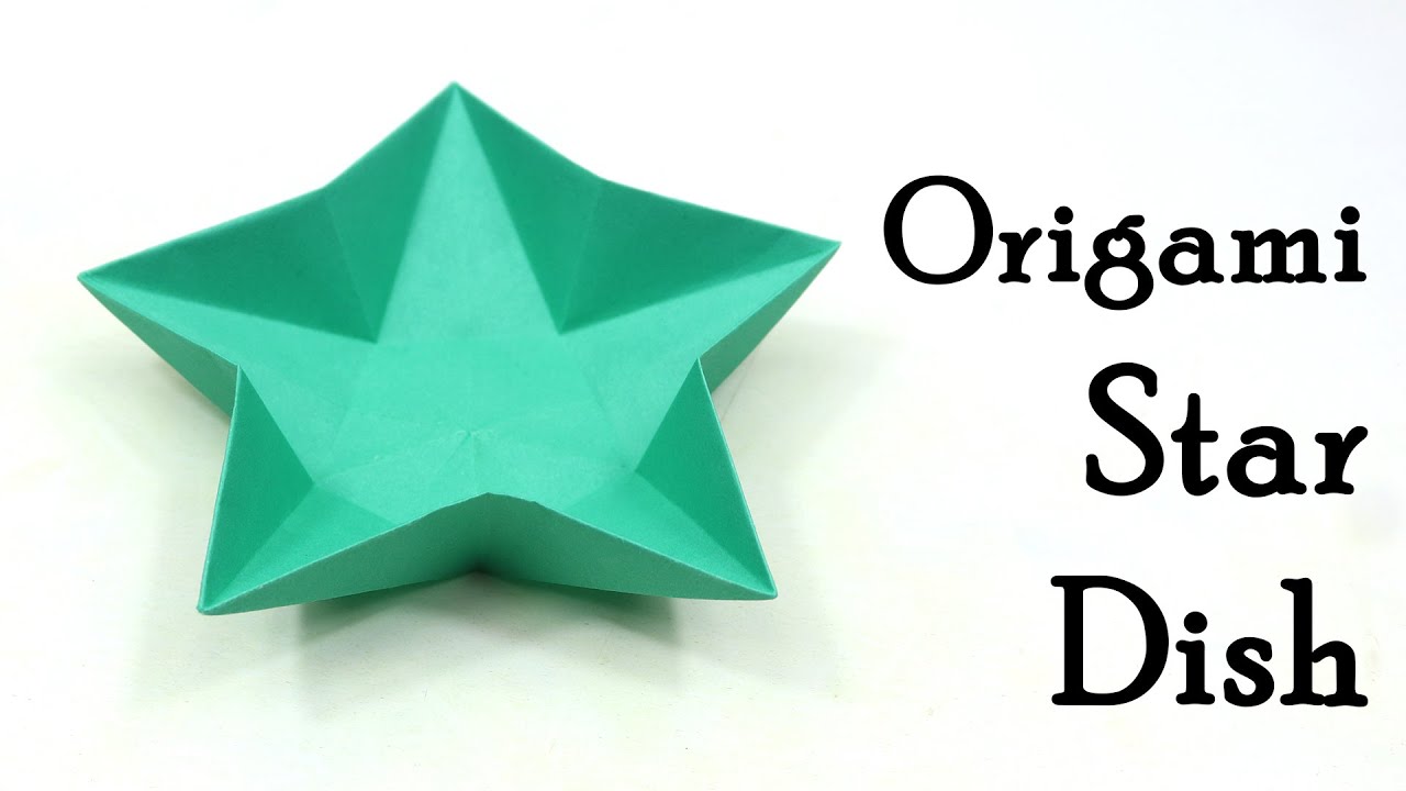 Origami Star Dish - How to Make a Paper Star Bowl