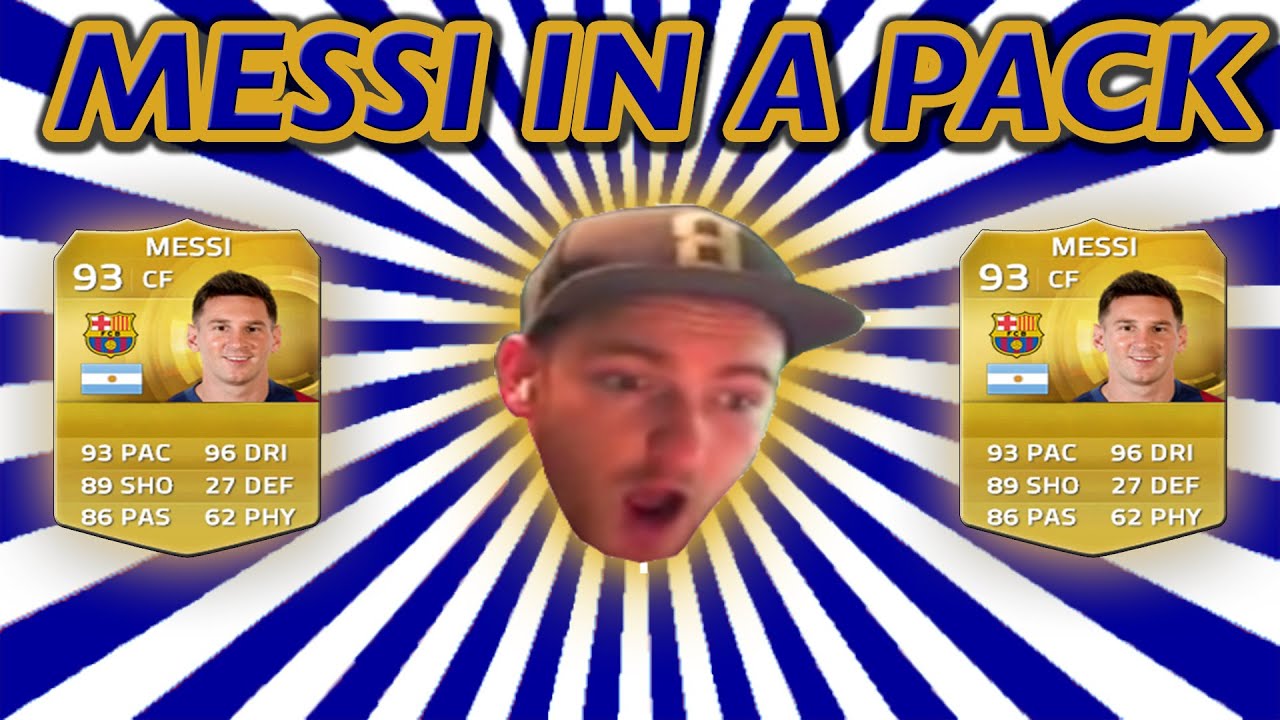 MESSI IN A PACK! INSANE LUCK! FIFA 15!