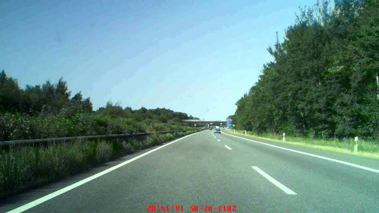 Autobahn 27 Bremen Richtung Bremerhaven (von Stotel nach Bremerhaven-Süd)