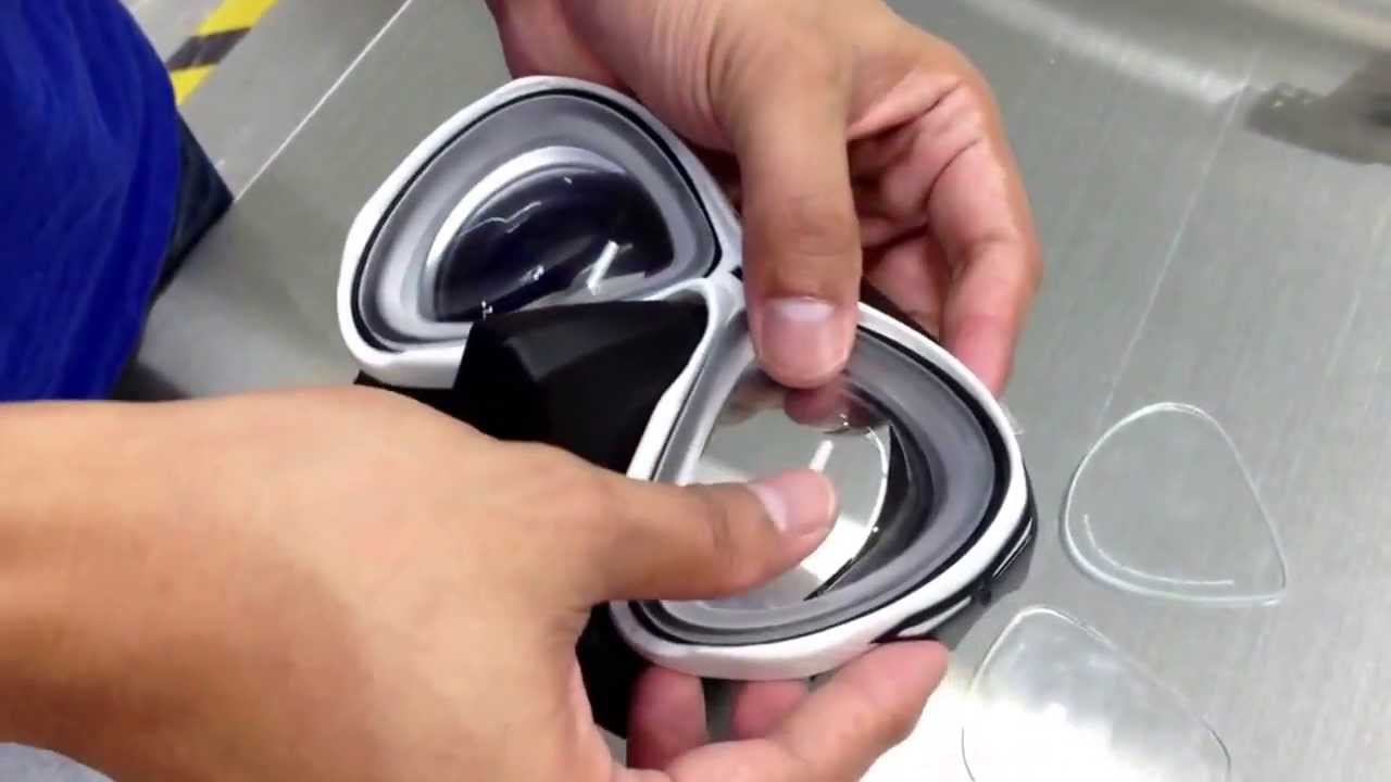 M3 mask. Lens disassembly and reassembly