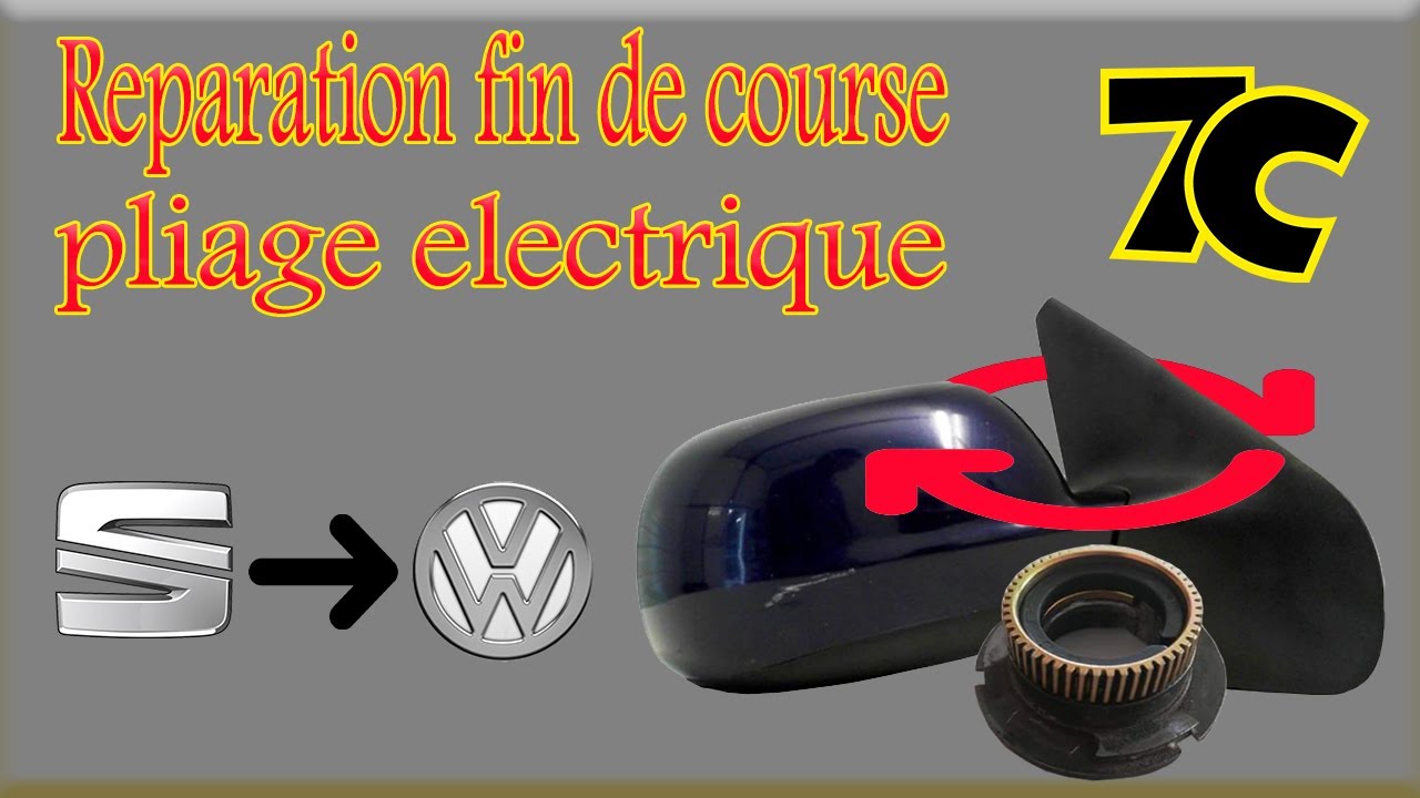 #retroviseur_rabattable_electrique golf 4 reaparation fin de course, #modified . مرآة كهربائية الطي