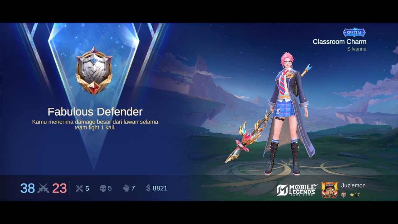 Match 75 Silvana Push Rank MLBB season 39, chou ini nyusahin banget 😭🥺