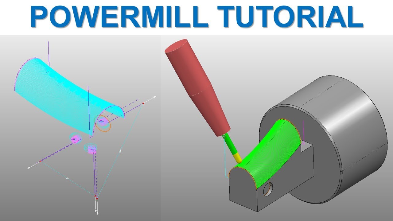 PowerMill 2022 Tutorial #96 | Test Post G-code Mill 5 Axis Table/Head