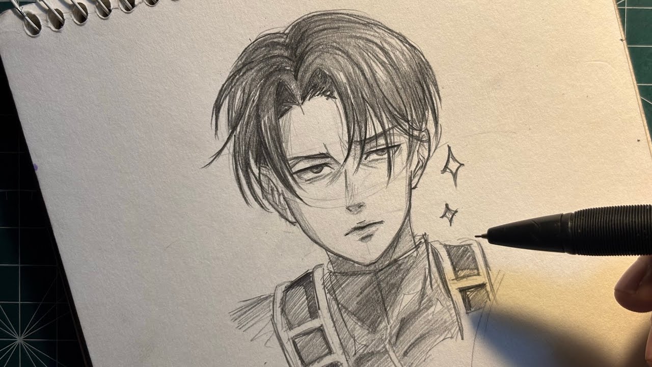 “How to Draw Levi Ackerman Step by Step | Easy Attack on Titan Drawing Tutorial”