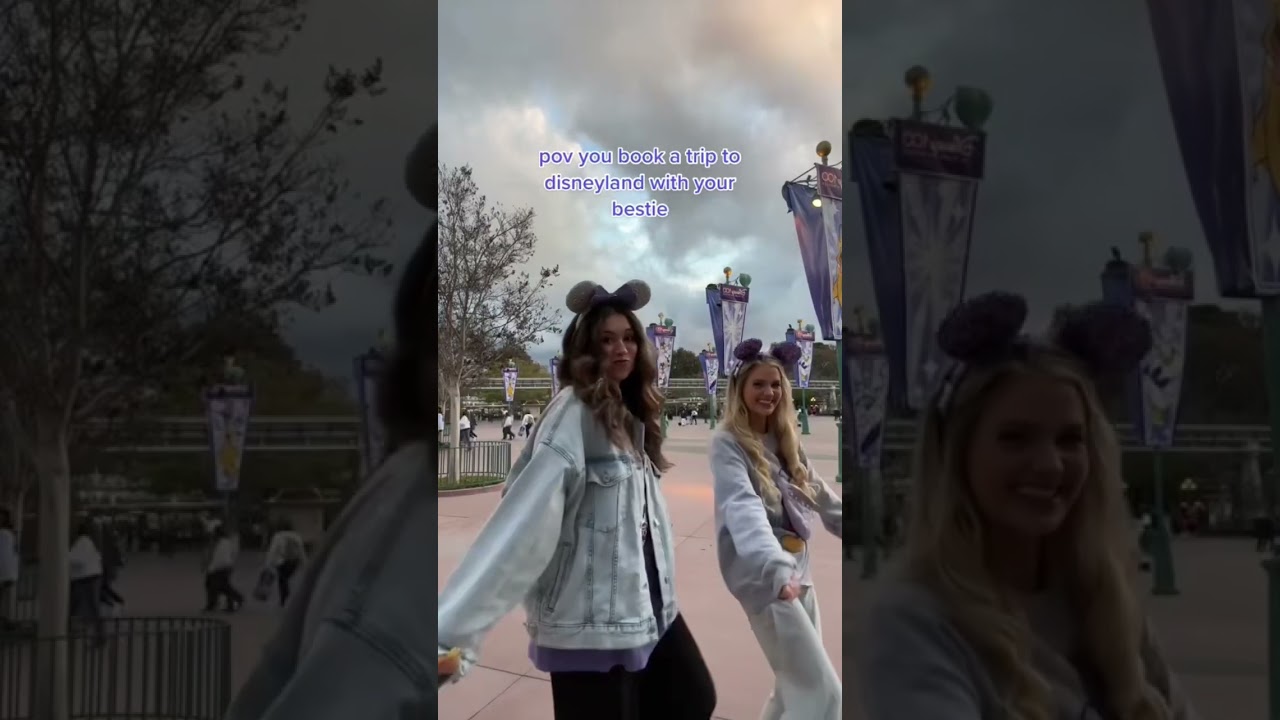 pov you book a disneyland trip with your bestie 💜